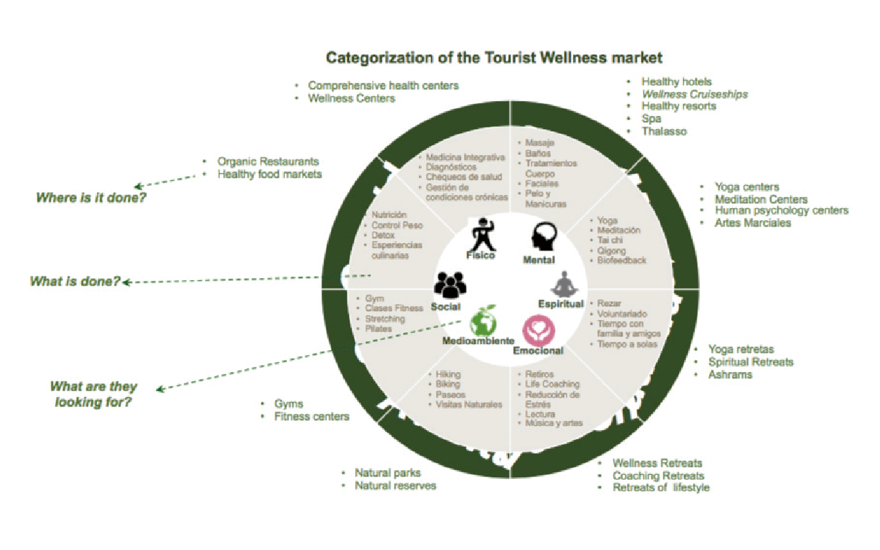 Caterorization of the Tourist Wellness market